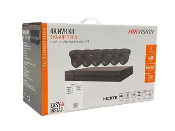 EKI-K82T46 4K Value Express Kits (NVR-2TB + 6 Cameras)